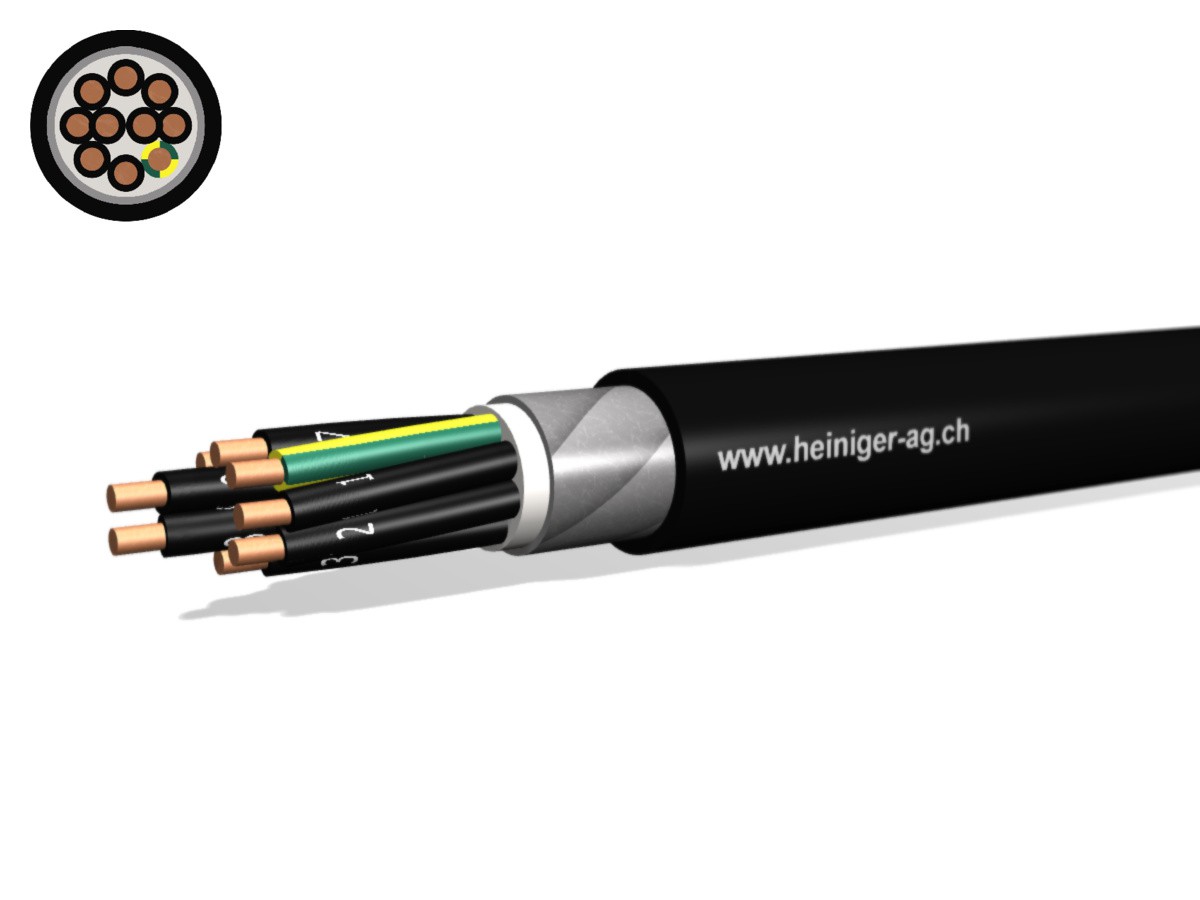 NN-CLN FE05B2 B2ca 10x6 LPE sw - hal-frei armiert 90°C 0.6/1kV