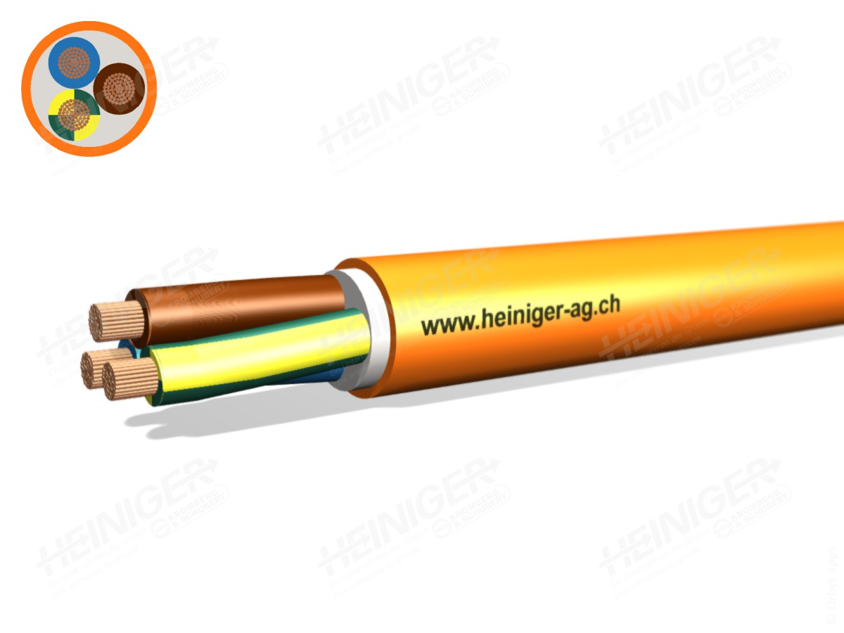 Sicherheitsk. FE180 E90 B2ca 3x35 LNPE - hal-frei flammwidrig or/s1a,d1,a1