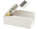 AP KEV mini H-Line 2xLCd hrl 9/125 - spleissfertig RAL7035, 221x120x87mm