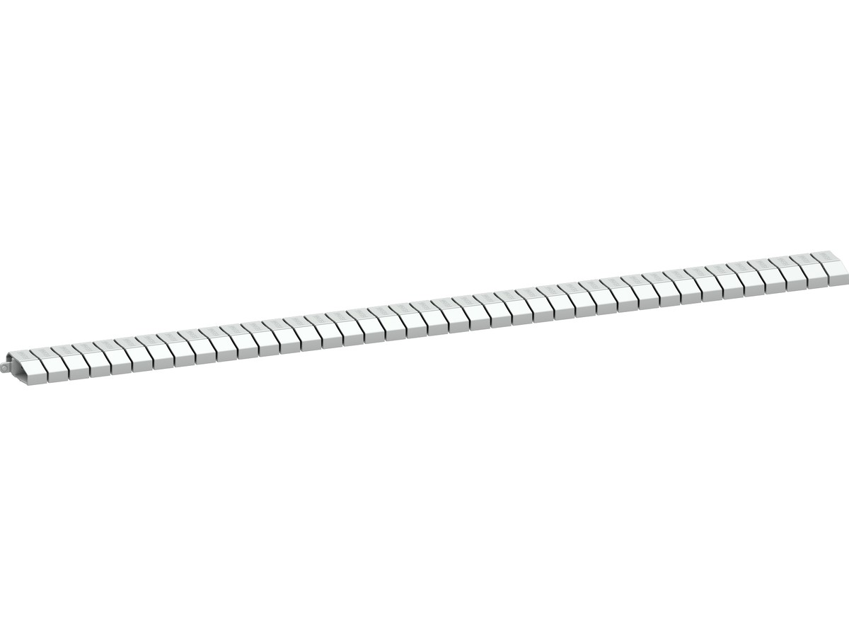 R&M Canal de câble flexible gris - RAL7035, tiré 1mètre
