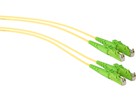 Cordon fibre optique, E2000 APC - - E2000 APC, 9/125, duplex, fig.8, L= 2.0m