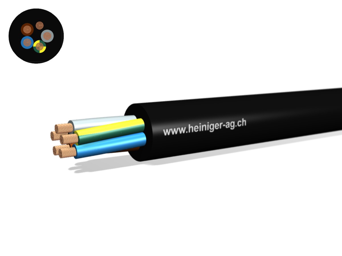 Gdv câble de raccord. Eca 5G16 LNPE nr - H07RN-F 450/750V renforcé Titanex