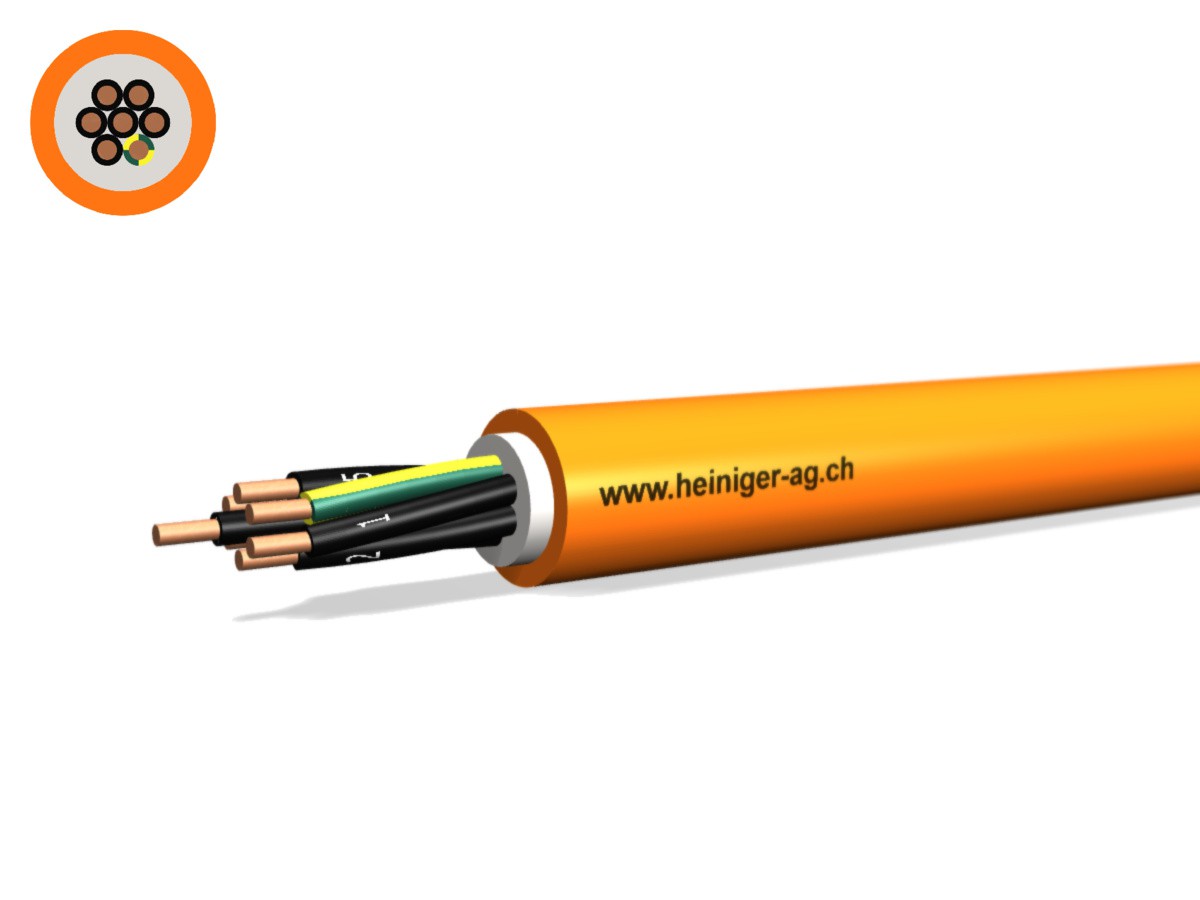 Sicherheitsk. FE180 E30-E60 VDE 7x1.50 - LPE NHXH hal-frei flammwidrig or