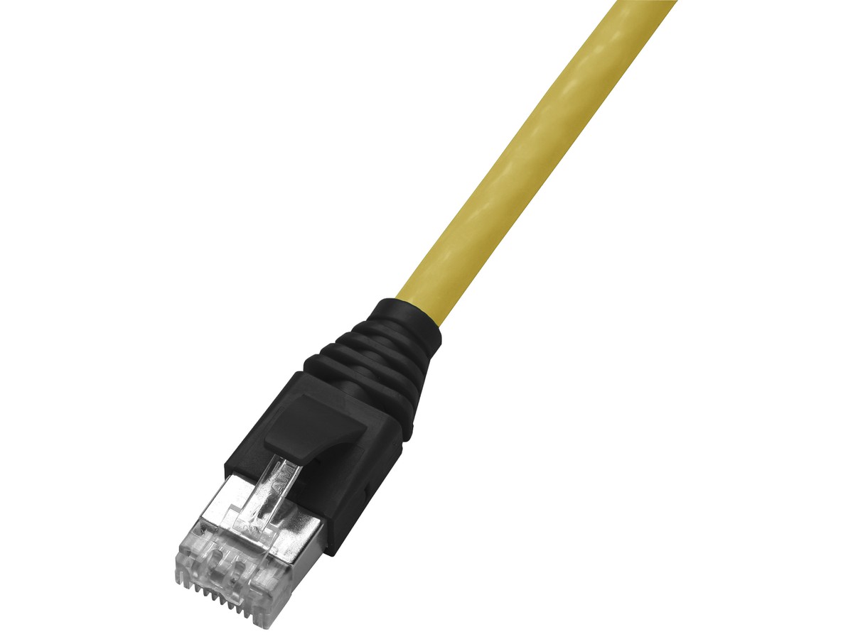 H-LINE Patch VBS Typ 13 RJ45 2.0m - Cat.6 câble jaune/capot TLP noir