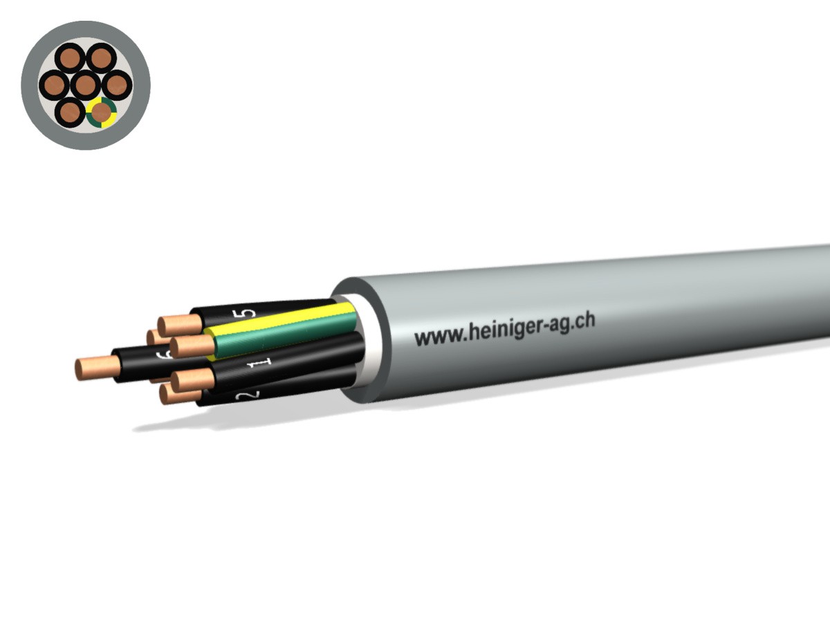 Câble TT Eca 7x4 LPE PVC gr - Câble d'installat. basse tension 0.6/1kV