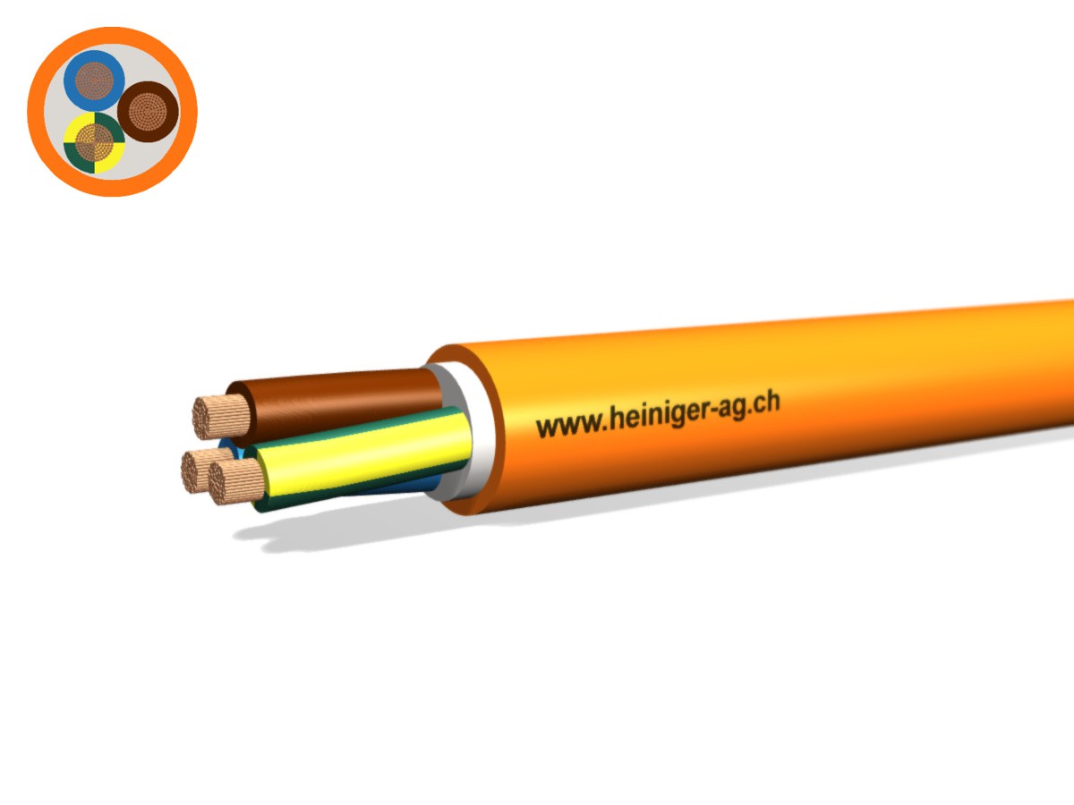 Sicherheitsk. FE180 E30-E60 VDE 3x16 - LNPE NHXH hal-frei flammwidrig or