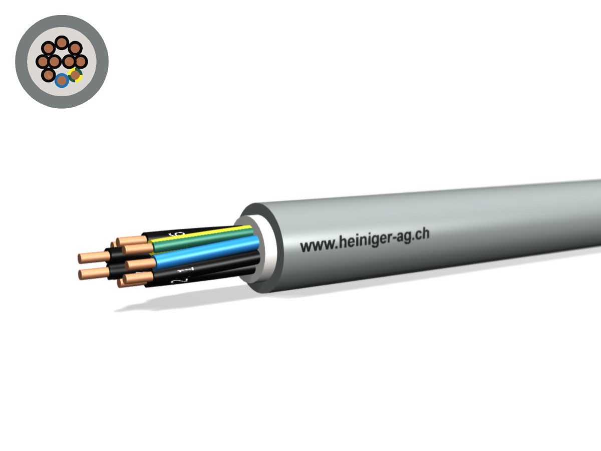 Câble TT Eca 10x1.50 LNPE PVC gr - Câble d'installat. basse tension 0.6/1kV