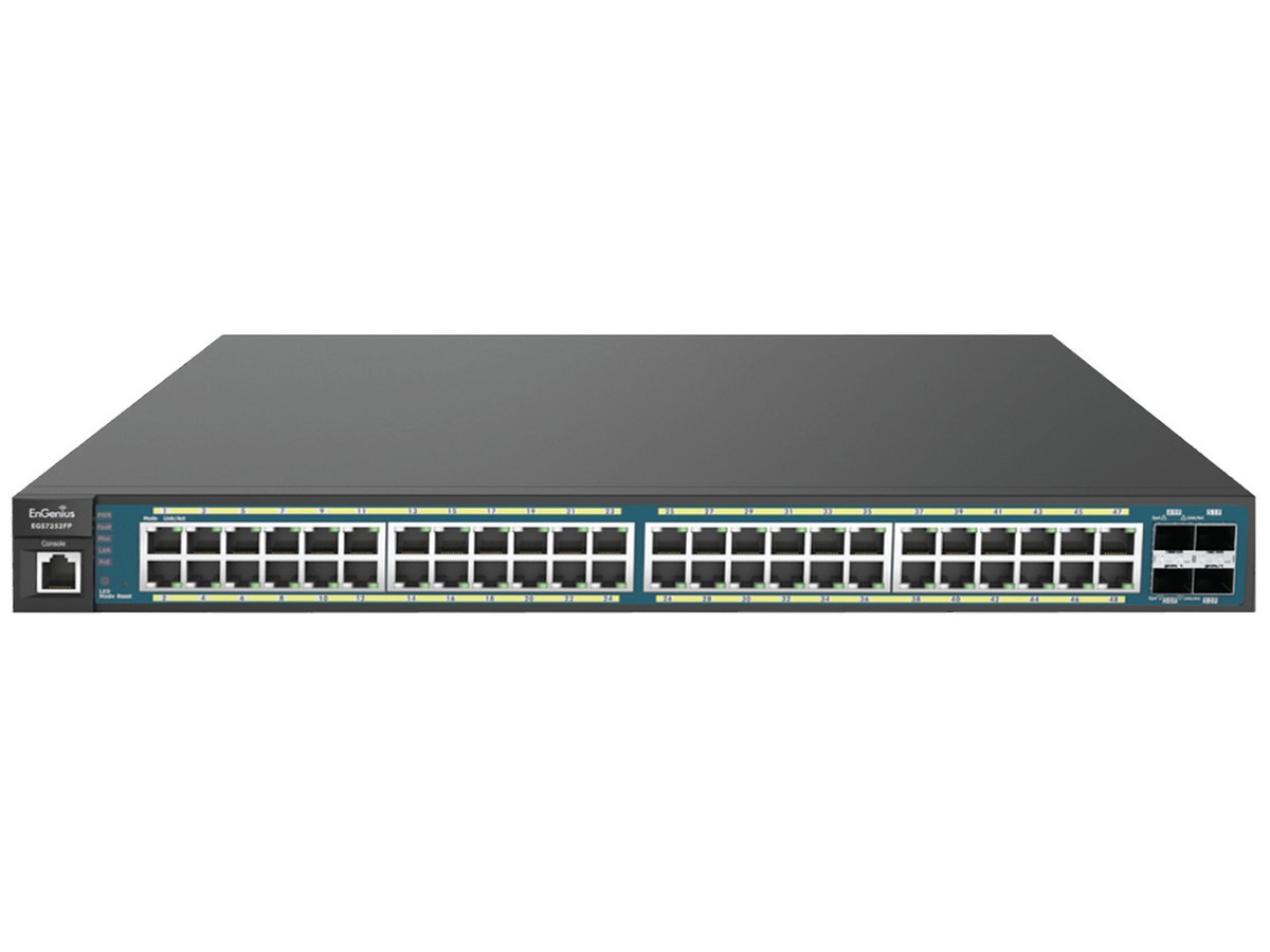 EnGenius EWS7952FP, 50AP Controleur - Switch, PoE+, 48x1000T + 4xSFP