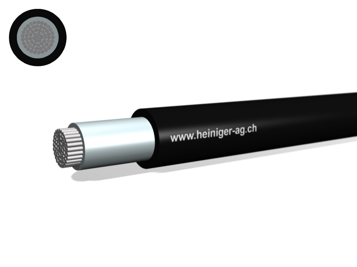 Sonder-Gummiaderleitung Eca 1x240 - NSGAFöU sw 1.8/3.0kV