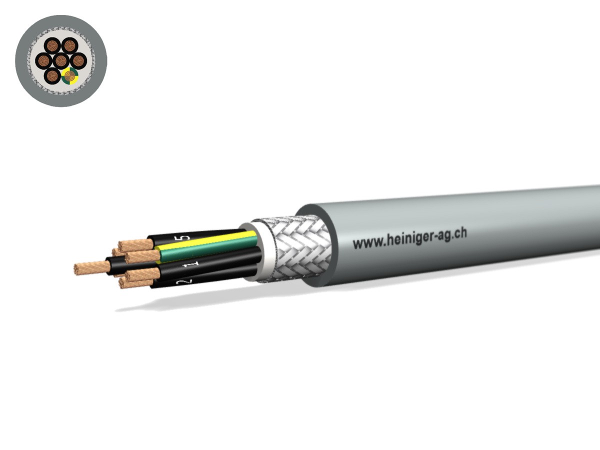 Câble PVC-PUR C 7x1.50 JZ num gr - 300/500V