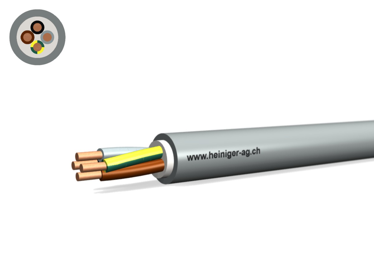 Câble TT Eca 4x1.50 LPE PVC gr - Câble d'installat. basse tension 0.6/1kV