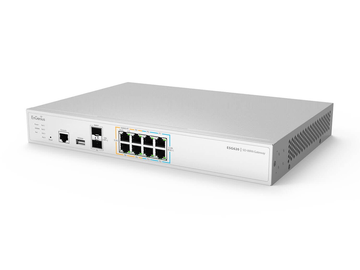 EnGenius ESG620 Cloud Gateway, VPN-FW L3 - 2xSFP+, 8x2500T, 1x USB3.0, 1x Console