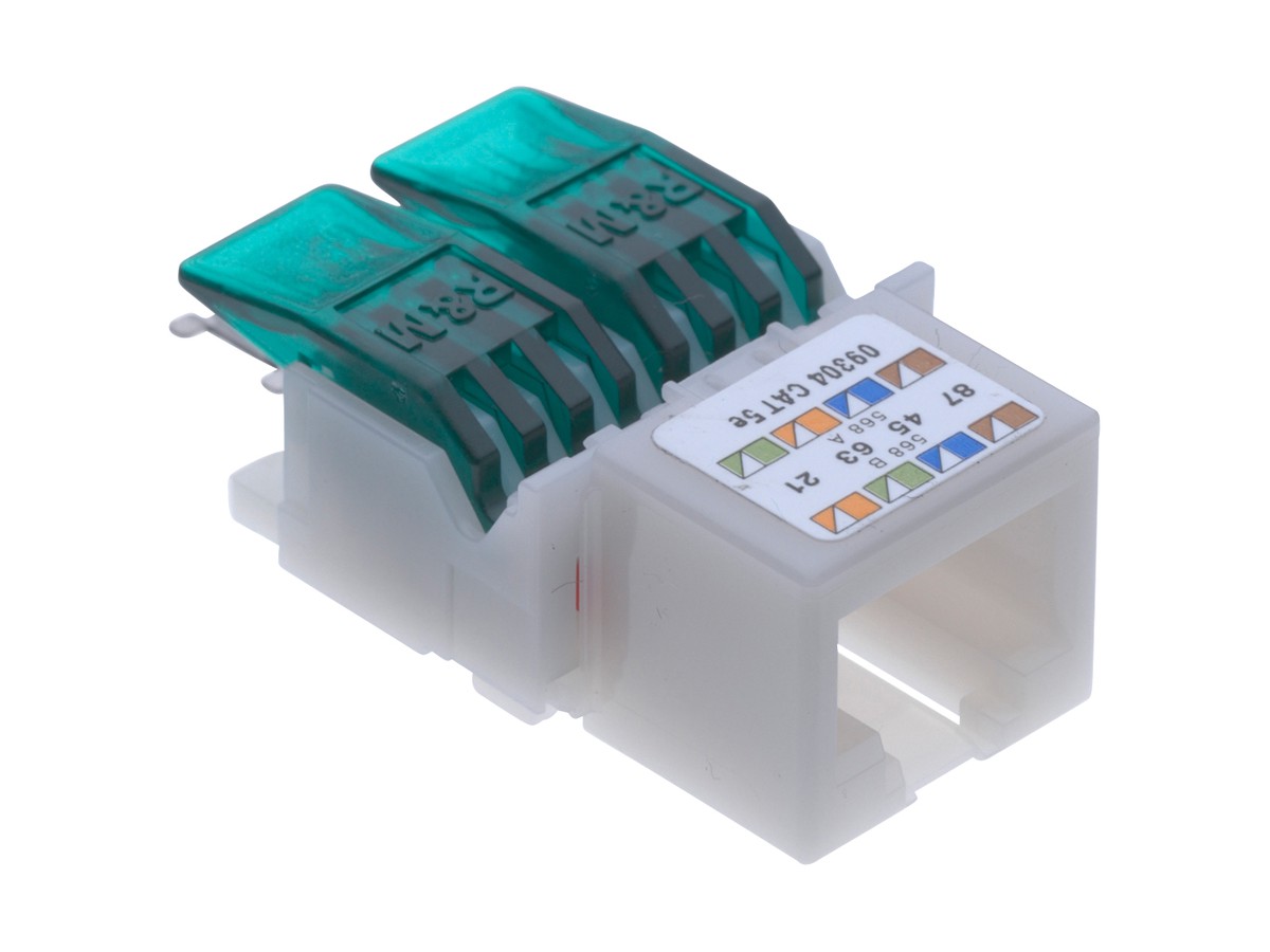 R&Mfreenet Module de raccordem. 1xRJ45/u - Cat.5e, non blindé, spécial e. par pce