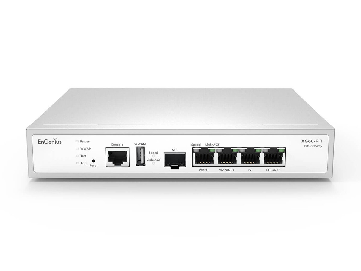 EnGenius XG60-FIT Gateway - 1x1000T PoE+, 3x1000T, 1xSFP