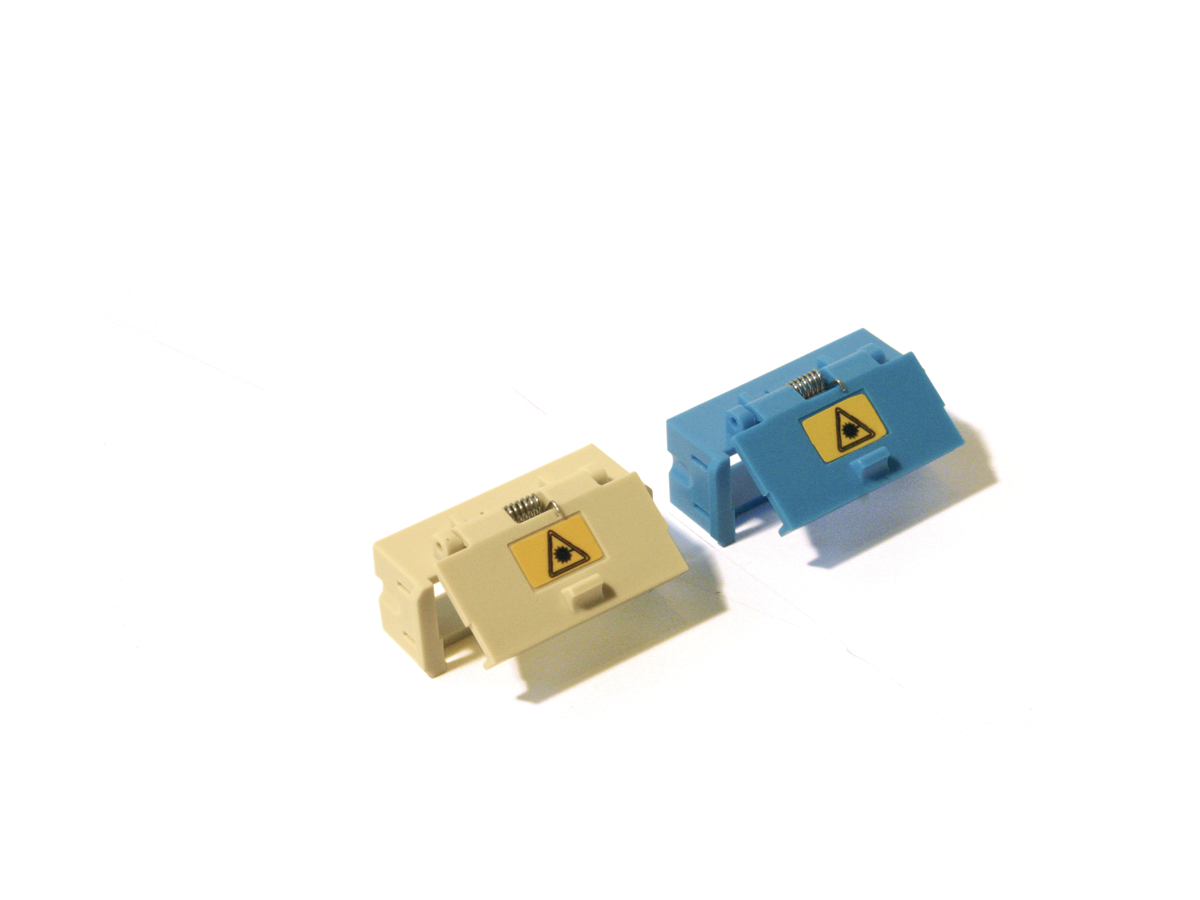 LWL Schutzklappe türkis zu SC Duplex - (Multimode OM3)