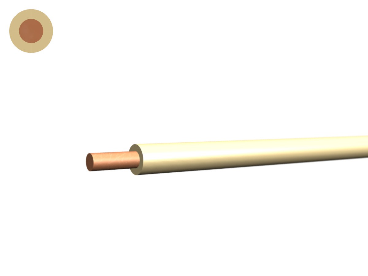 T-Draht Eca 1.50 PVC beige - 450/750V H07V-U