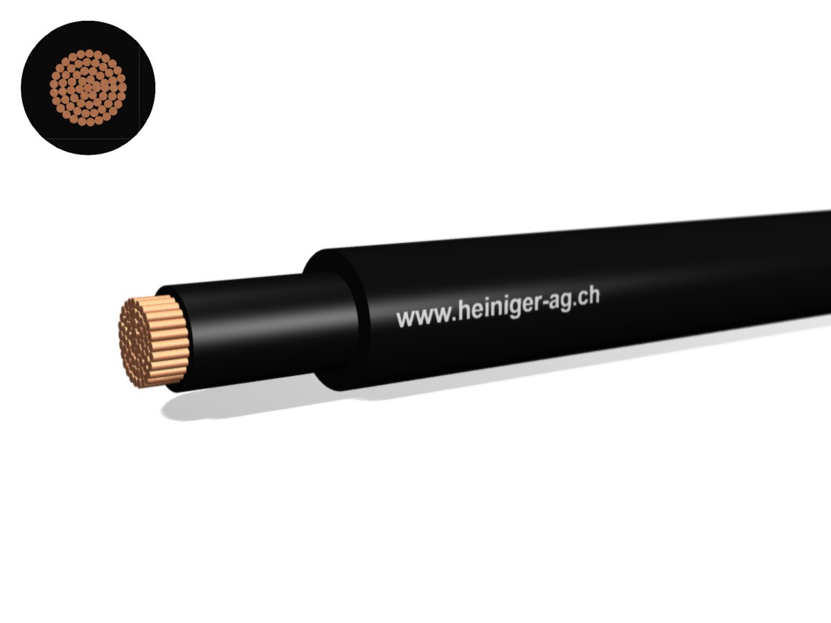 Gdv Anschluss-Kabel Eca 1x300 sw - RAL9005 H07RN-F 450/750V verstärkt,AD8