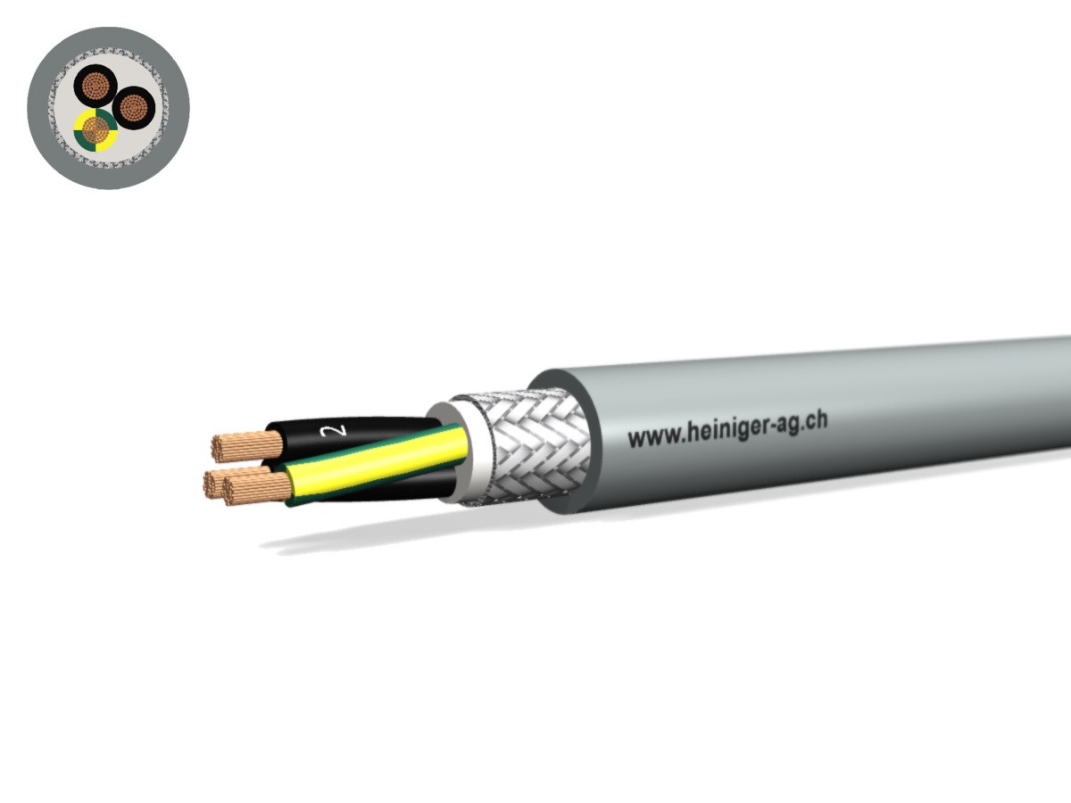 Câble PVC-PUR C 3x2.50 JZ num gr - 300/500V