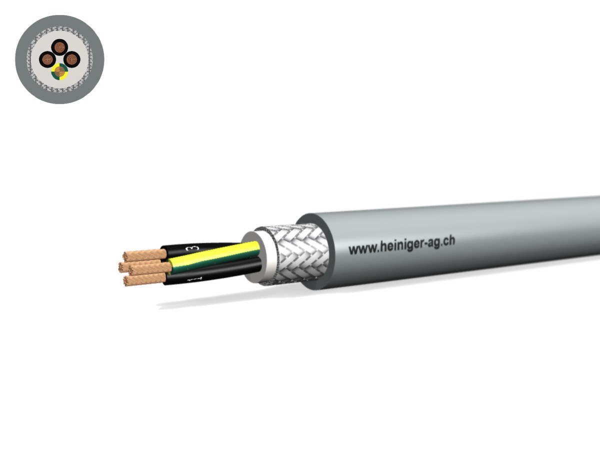 Câble PVC-PUR C 4x0.75 JZ num gr - 300/500V