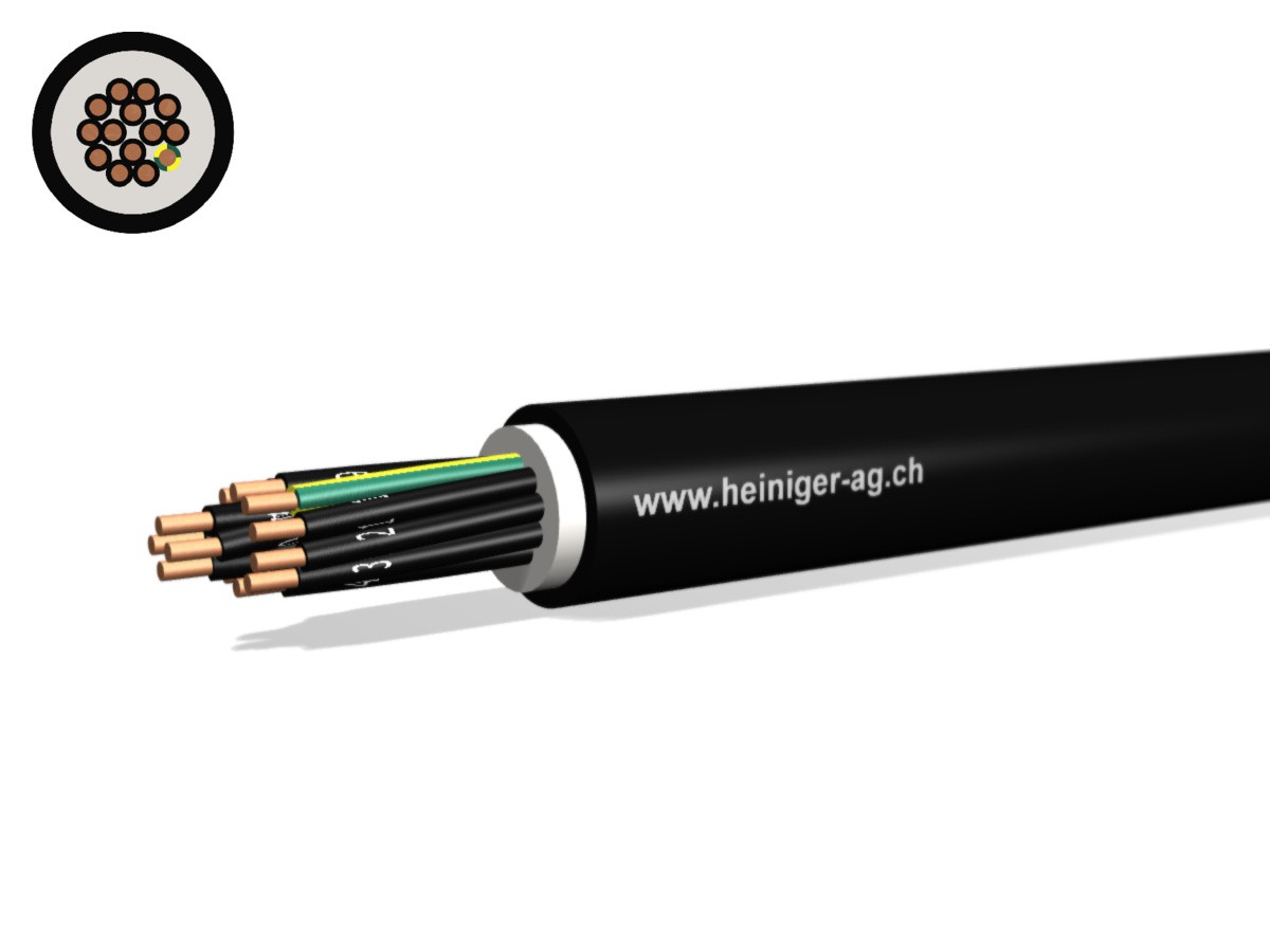 Câble enterré NYY-J Eca 14x2.50 nr - 0.6/1kV