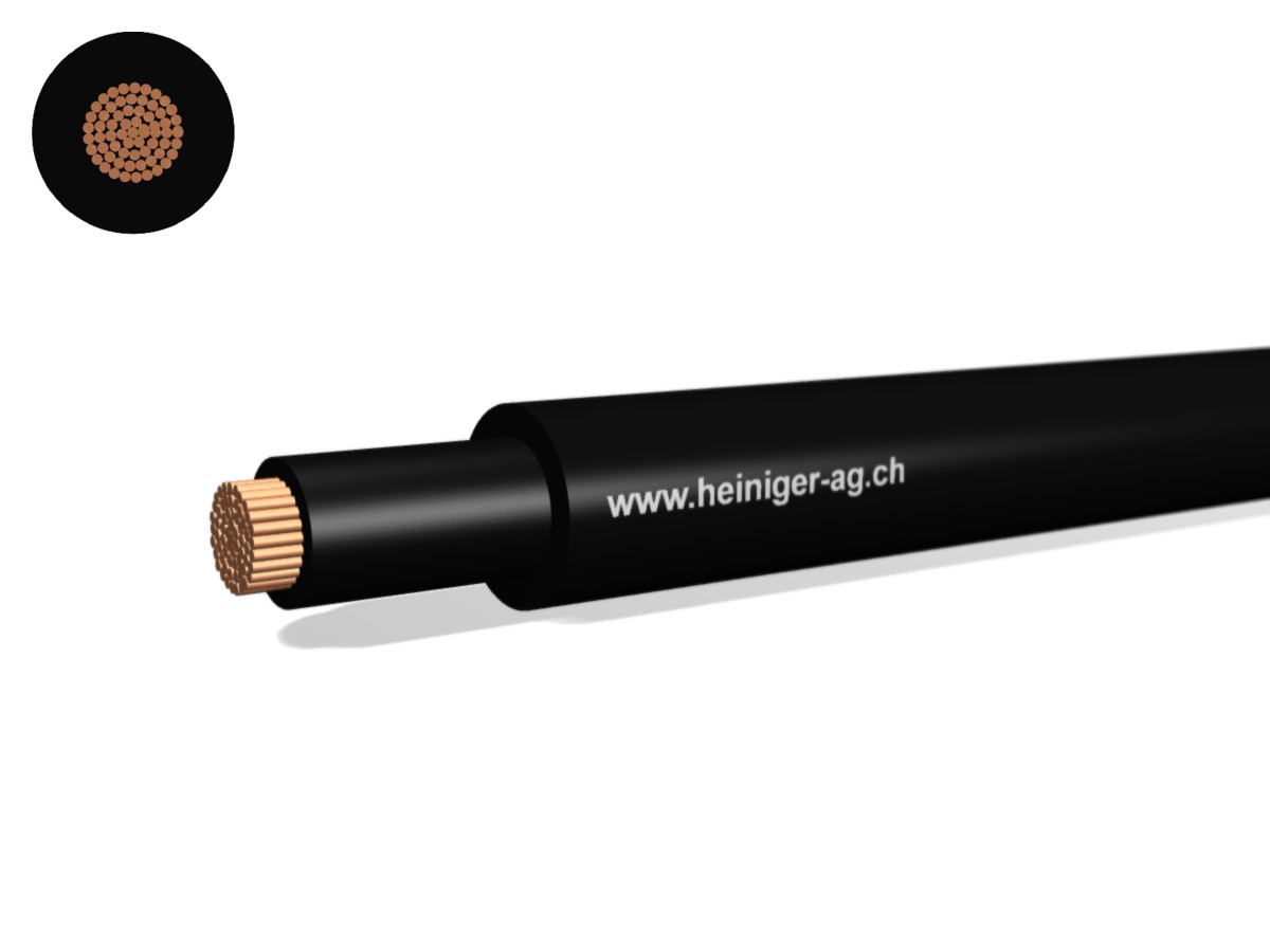 Gdv câble de raccordement 1x95 nr - RAL9005 H07RN8-F 450/750V renforcé