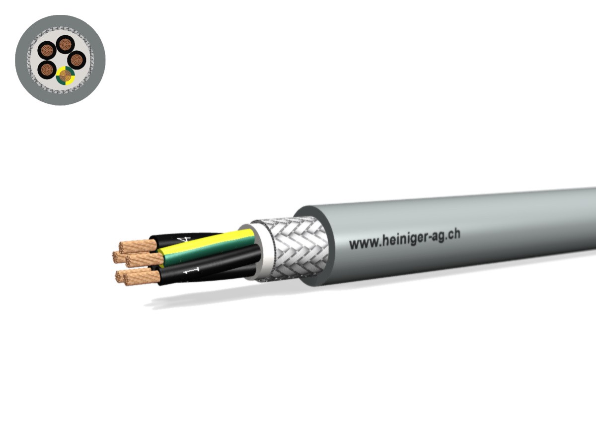 Câble PVC-PUR C 5x1.50 JZ num gr - 300/500V