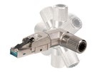 Infralan RJ45 Stecker IP20 Kat.6As - ohne Werkzeug aufschaltbar