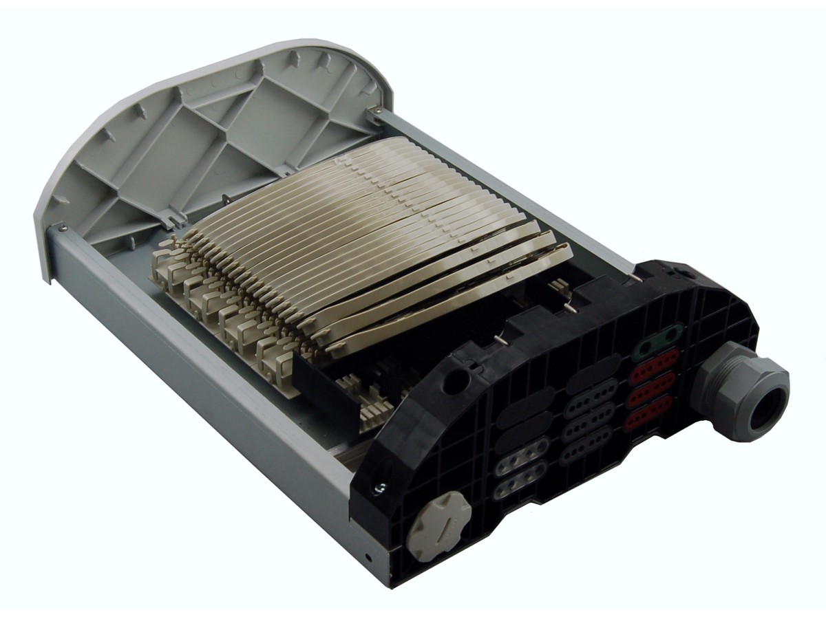 H-BEP jusqu'à 24U, introd. en haut, vide - cond. câble+module fibre, L250xH470xP100