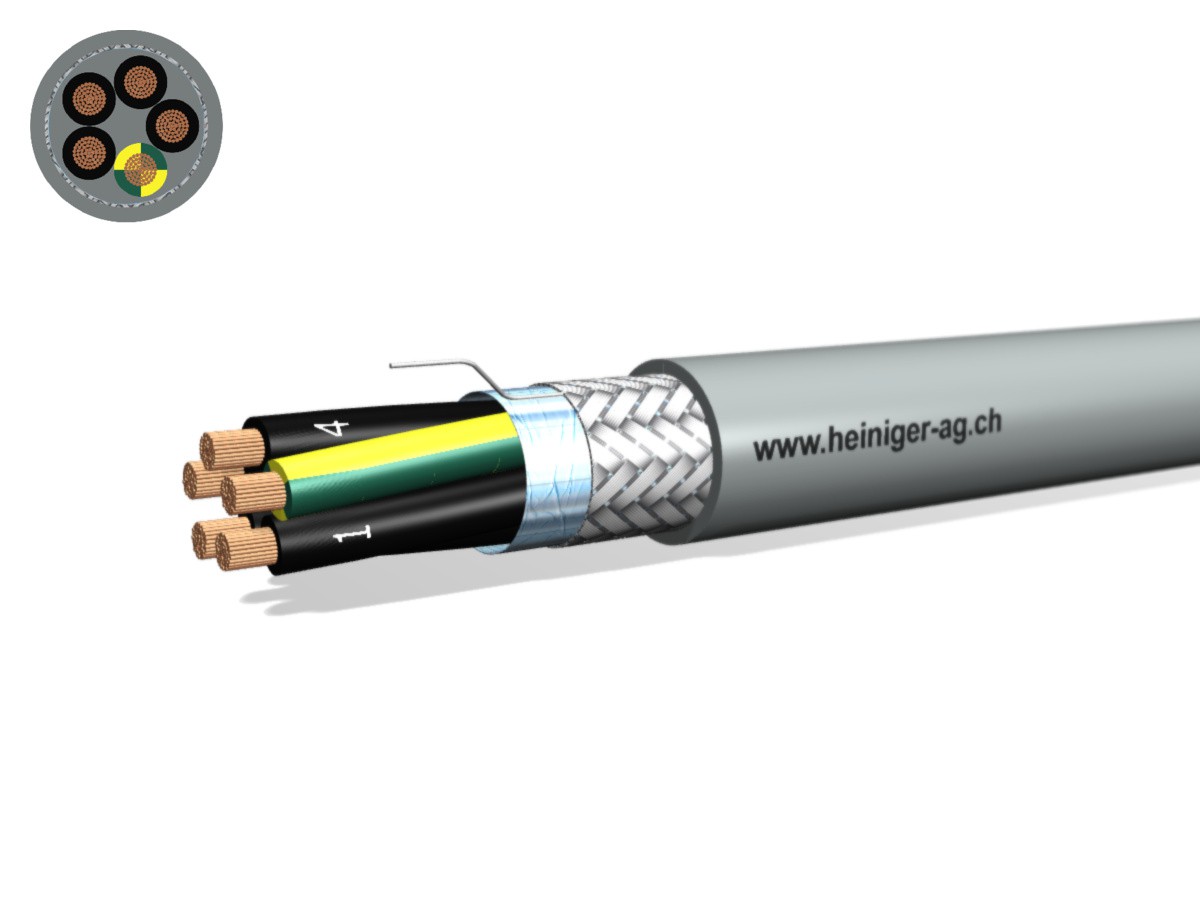 Câble commande Cca-flex C 5x16 JZ gr - LiH(St)CH san-hal 0.6/1kV EN 50399