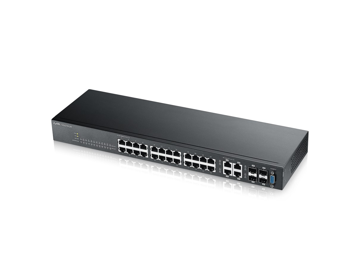 ZyXEL GS2210-24, Switch L2, Web managed - 24 x 10/100/1000