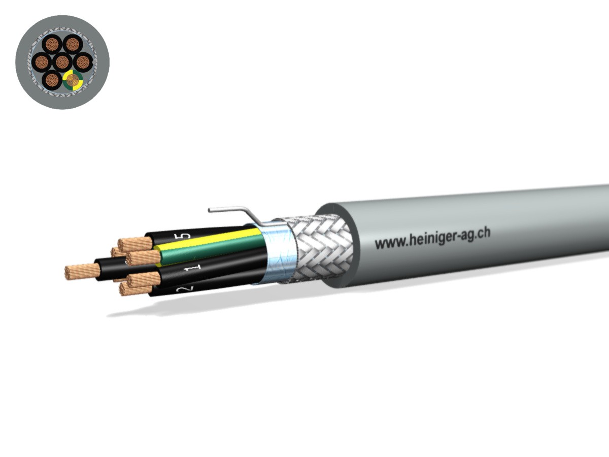 Steuerkabel Cca-flex C 7x2.50 JZ gr - LiH(St)CH hal-frei 0.6/1kV EN 50399