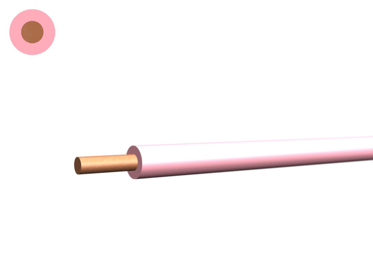 Fil N Cca san-hal 1.50 rose - 450/750V H07Z1-U