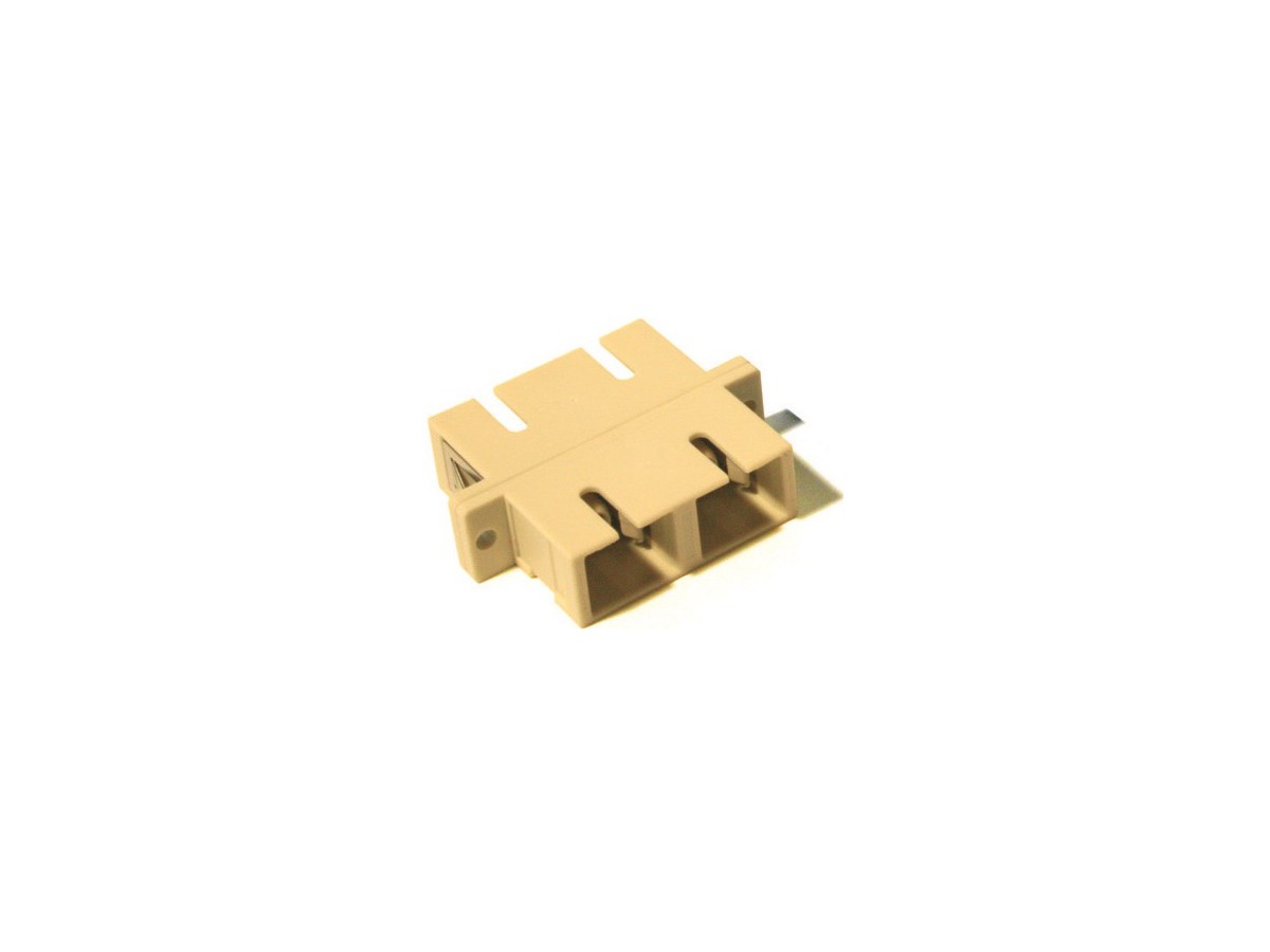 Mittelstück SC duplex Multimode - beige