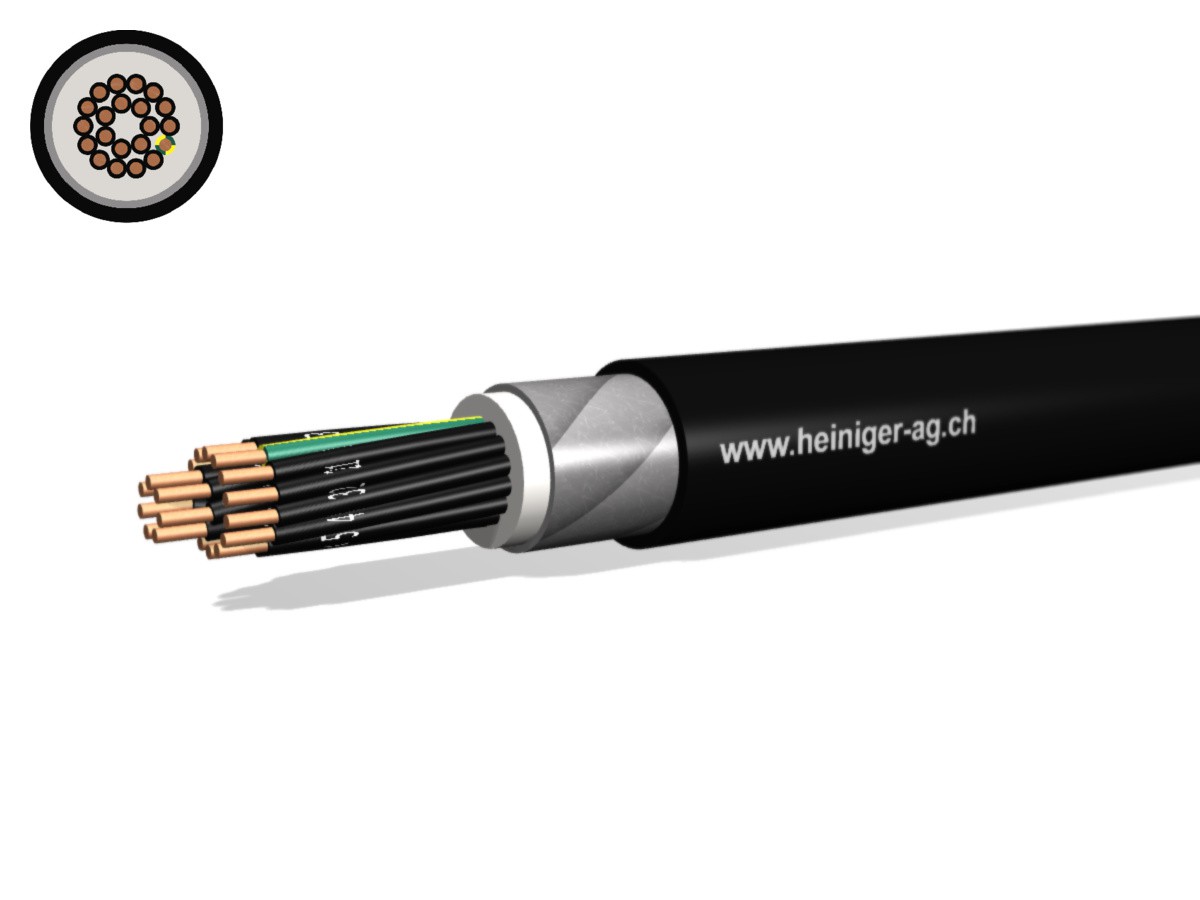 NN-CLN FE0D Dca 21x2.50 LPE sw - hal-frei armiert 90°C 0.6/1kV