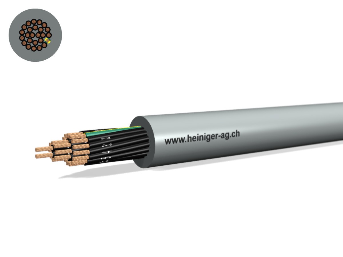 TT-flex Eca PVC 25x0.75 JZ num gr - 300/500V