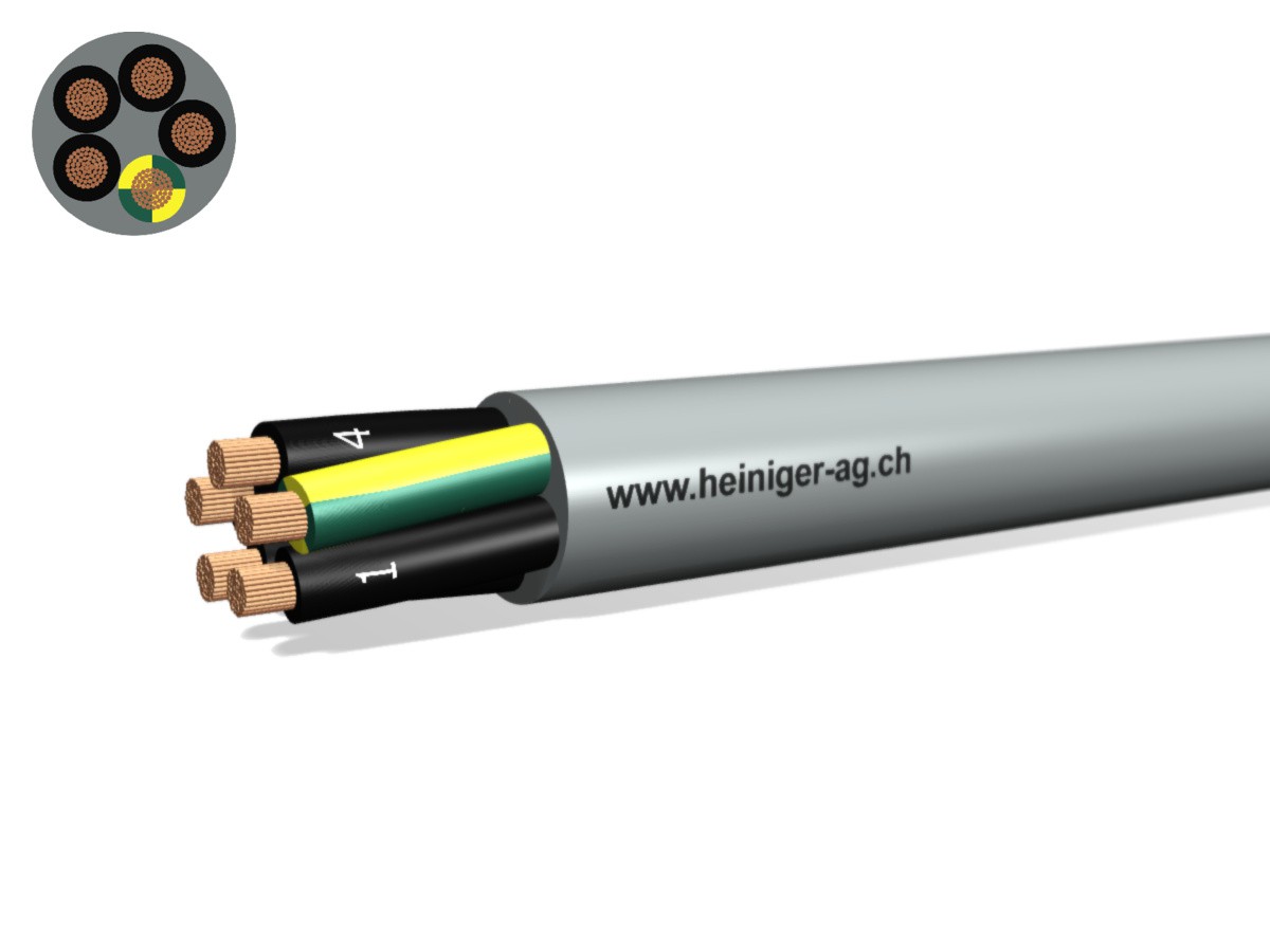 TT-flex Eca PVC 5x25 JZ num gr - 300/500V