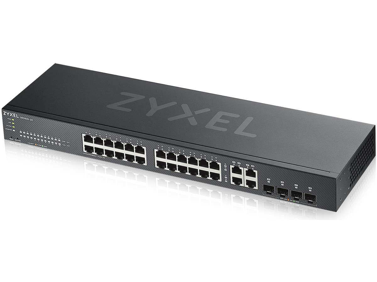 Zyxel GS1920-24v2, Switch Web-managed - 24x10/100/1000T, 4x SFP-Combo