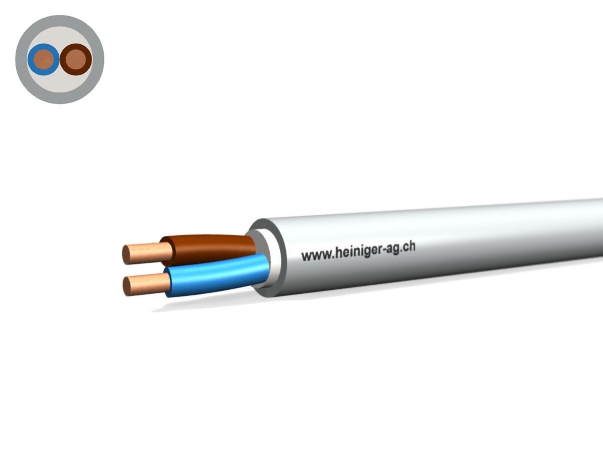 Câble FE0D Dca san-hal 2x2.50 LN - non propag. de flamme grc 0.6/1kV