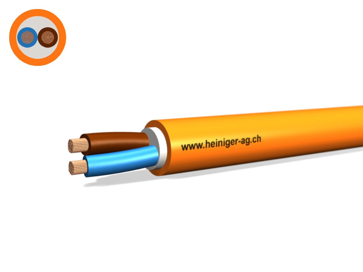 Sicherheitsk. FE180 E90 B2ca 2x10 LN - hal-frei flammwidrig or/s1a,d1,a1