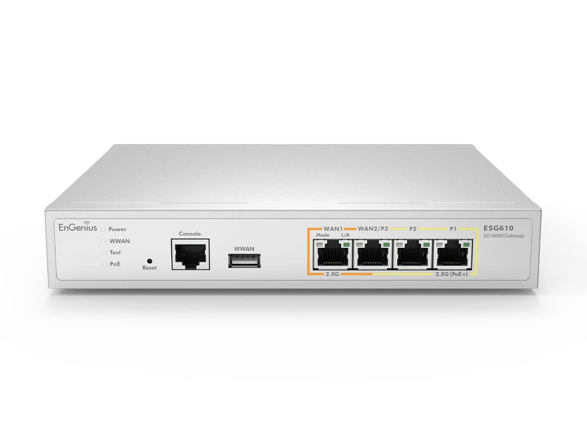 EnGenius ESG610 Cloud Gateway, VPN-FW L3 - 4x2500T, 1x USB3.0, 1x Console