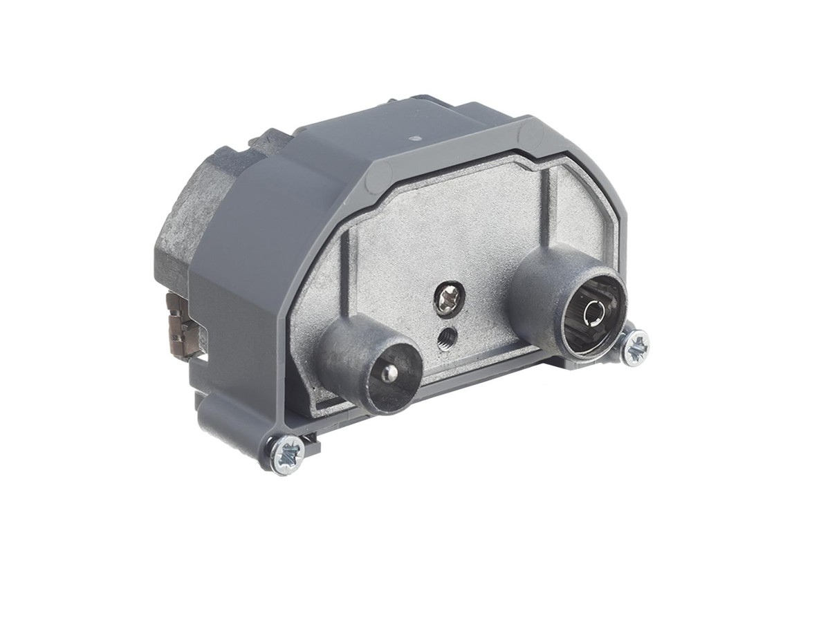R&M HWS Einsatz Koax Dose - 2 Loch, 15dB, mit Widerstand