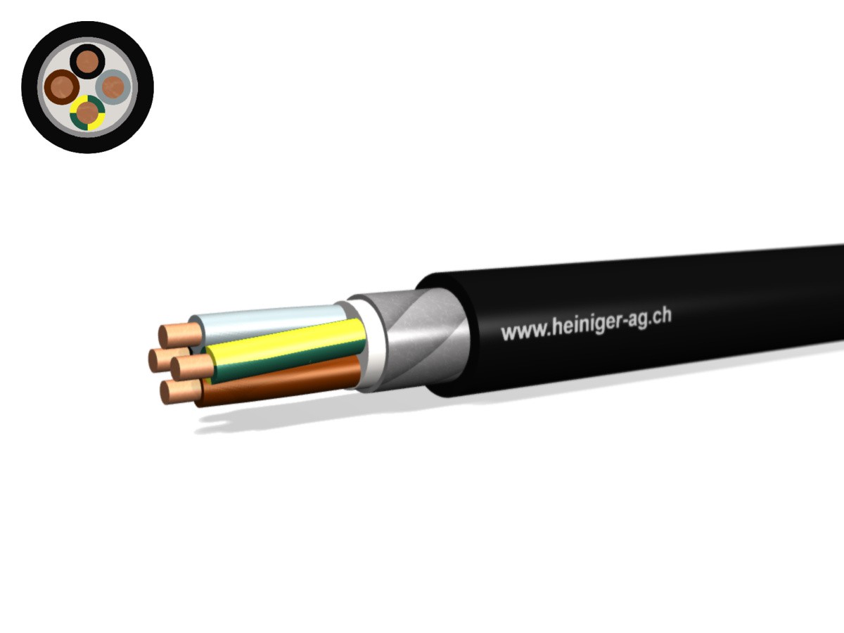 NN-CLN FE0D Dca 4x6 LPE nr - san-hal armé 90°C 0.6/1kV