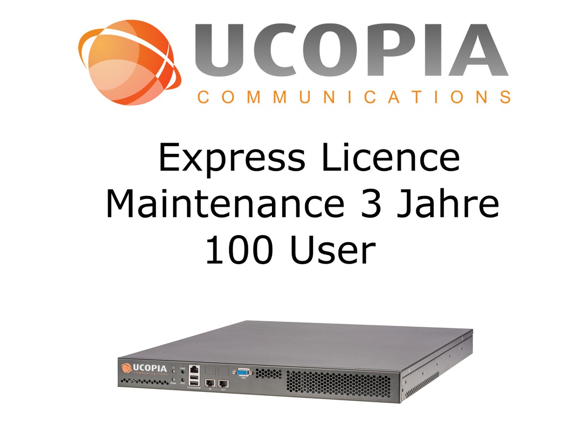 Ucopia EXP Maintenance, 3 ans, - 100 User