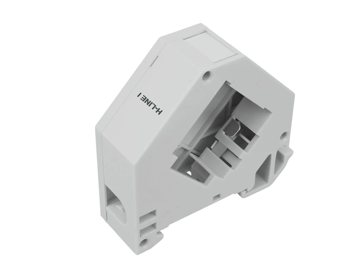 H-LINE I adaptateur rail DIN 1xRJ45 - Keystone, plastique gris, vide