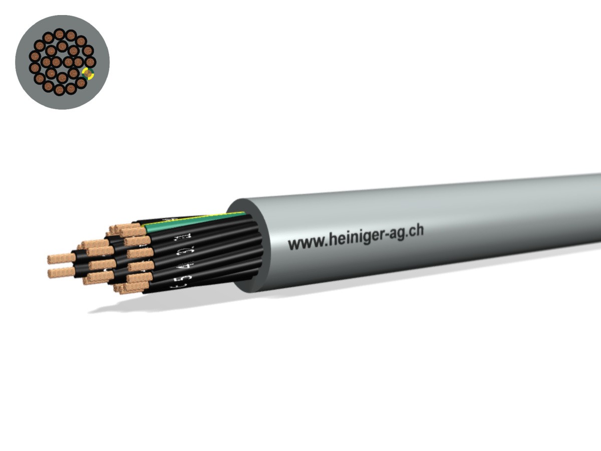 TT-flex Eca PVC 25x1.50 JZ num gr - 300/500V