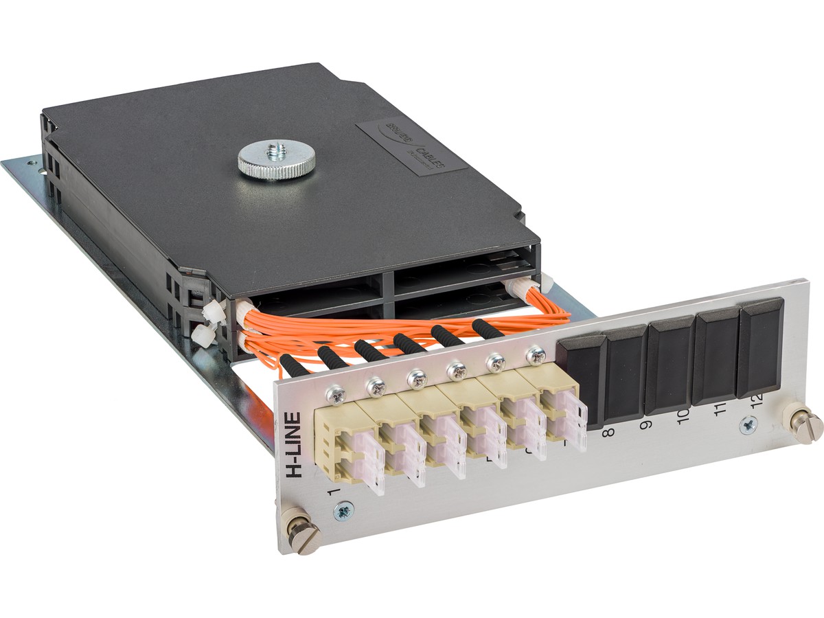 Modul p. supp. 3UH/8UP, 4xLCd 50/125 OM2 - equipée, prêt à jonctionner, H-Line