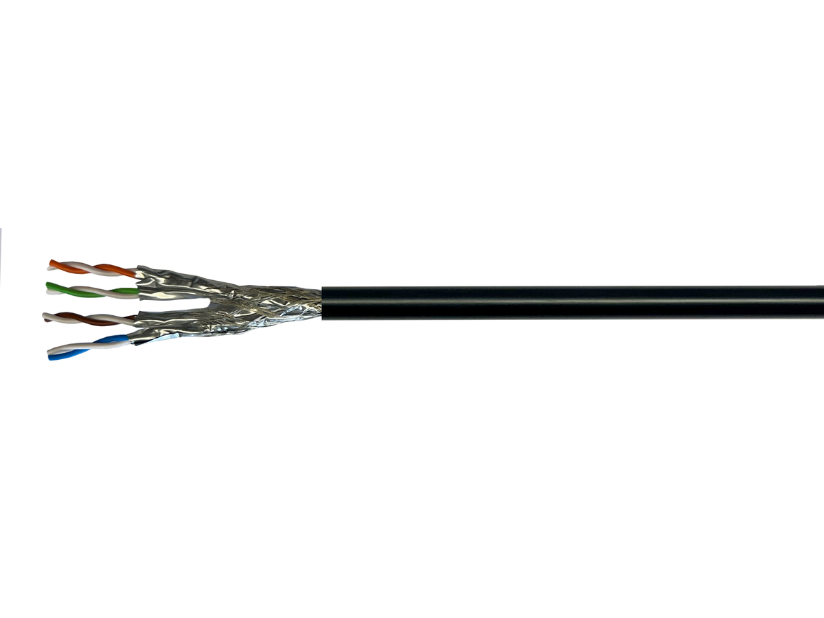 UC1500 SS22 Outdoor 4x2x0.62 PE noir - 4P A-02YSC2Y 1500MHz Cat.7A