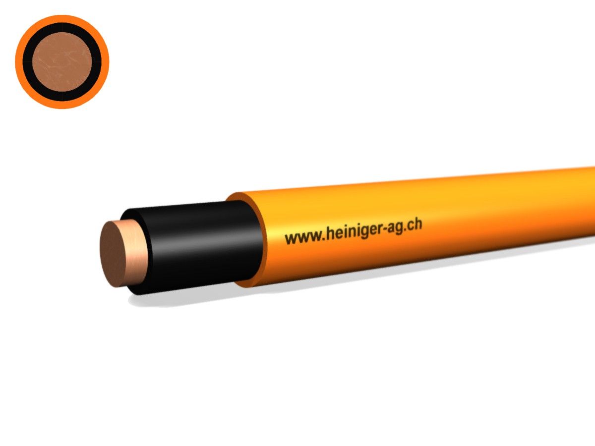 Câble de séc. FE180 E90 B2ca 1x120 L=nr - PYROFIL san-hal non propag. de flamme or