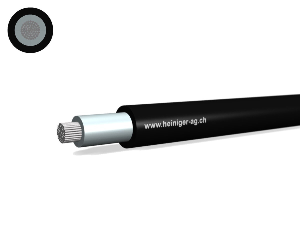 Sonder-Gummiaderleitung hal-frei 1x16 - Eca NSHXAFÖ sw 80°C 1.8/3kV