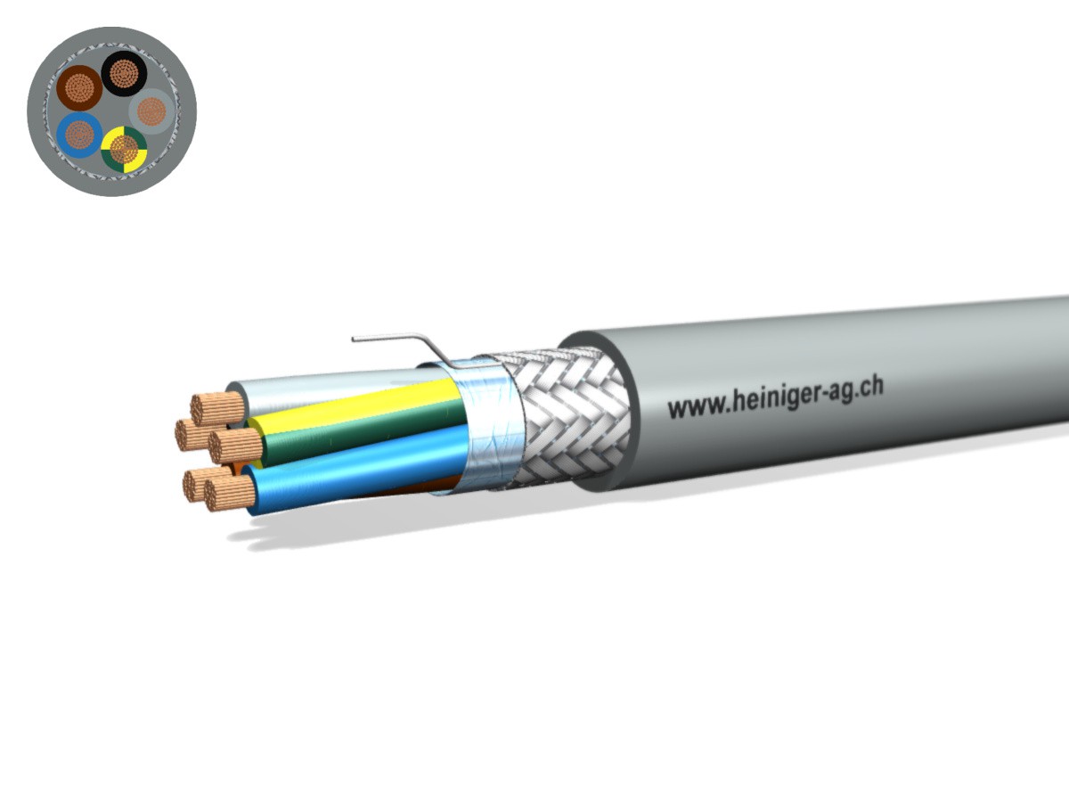 Steuerkabel Cca-flex C 5x10 JB gr - LiH(St)CH hal-frei 0.6/1kV EN 50399